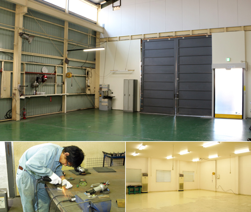 写真:製造部門の工場と作業風景